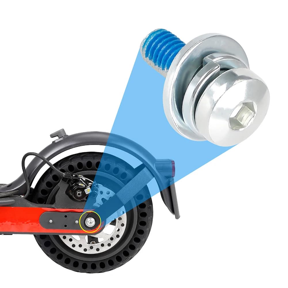 1pcs Electric Scooter Rear Wheel Fixed Bolt Screws Metal For -Xiaomi M365/Pro 21.7X11.7mm Scooter Part Accessories Hard Durable