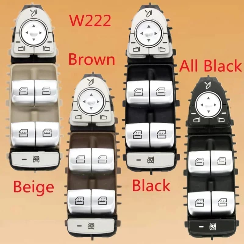 Interruttore di comando alzacristallo elettrico per Benz Classe S W222 S320 S350 S400 S500 2014-2019 2229052004 un 2229052004