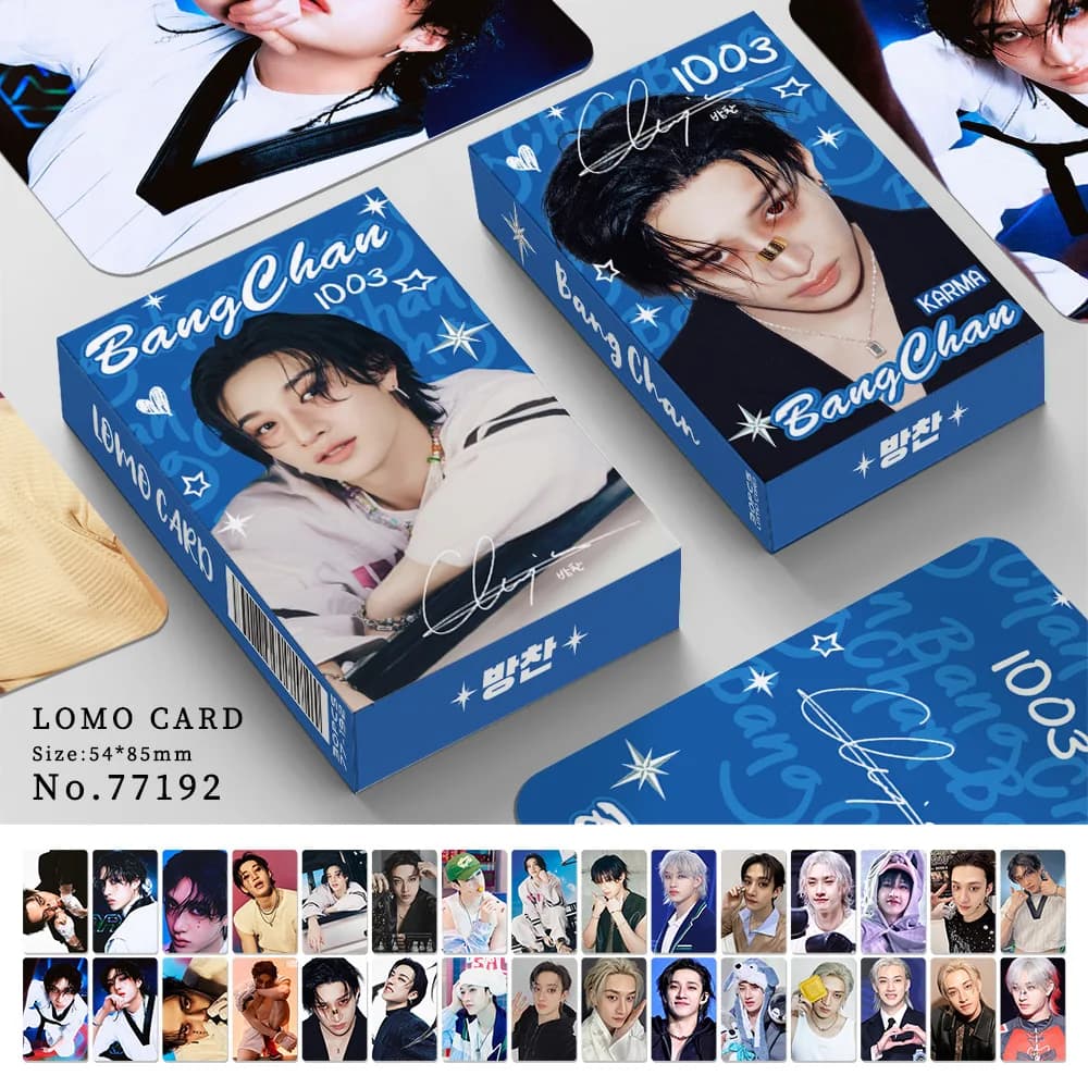 Stray Kids 30PCS KPOP Nuovo Album KARMA Hwang Hyun Jin Album personale Idol Fan Collection Laser Foto Adesivi LOMO Card Regali