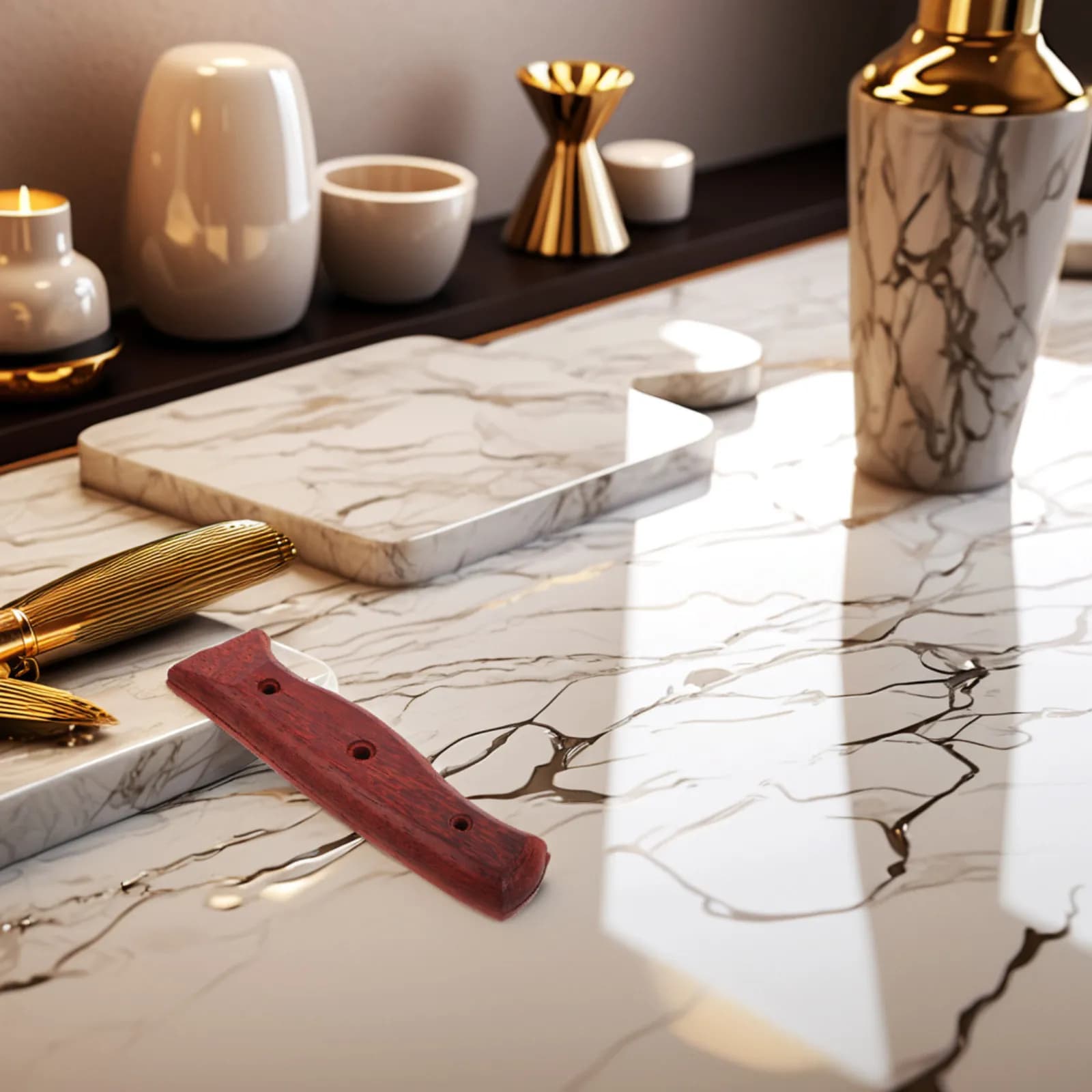 Wood Knife Scales Kitchen Knife Handle Replacement Precision Craftsmanship Natural Wood Handle Sashimi Use Scales for Knives