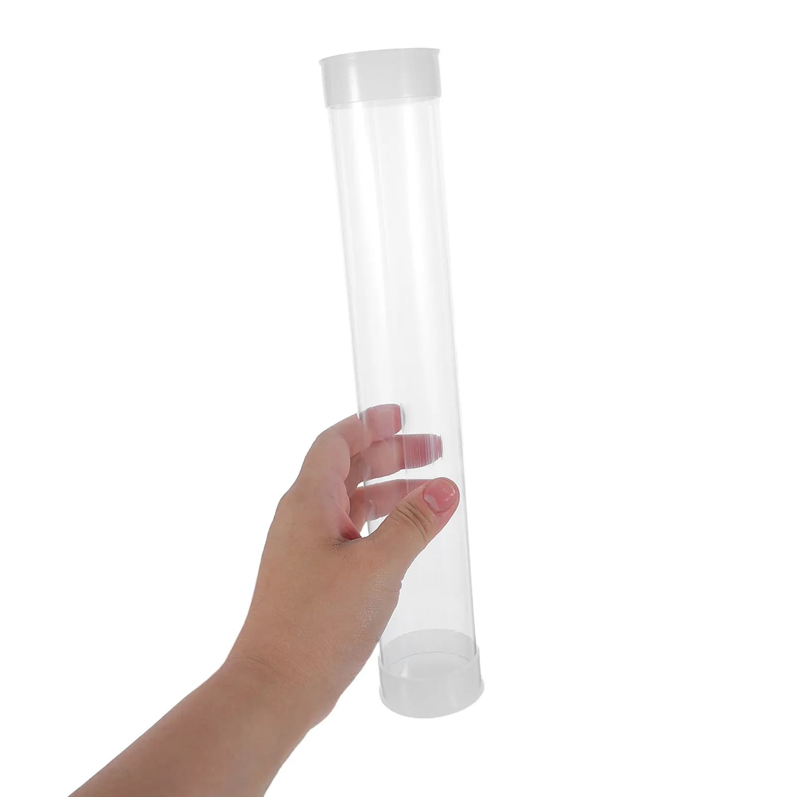 4Pcs Golf Ball Organizer Case Transparent Pet Storage Tube Moisture-Resistant Clear Holder for Practice Collection Display