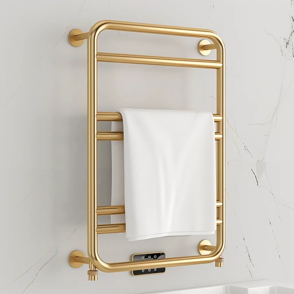 Portasciugamani riscaldato elettrico professionale Portasciugamani elettrico intelligente Scaldasalviette a parete per bagno