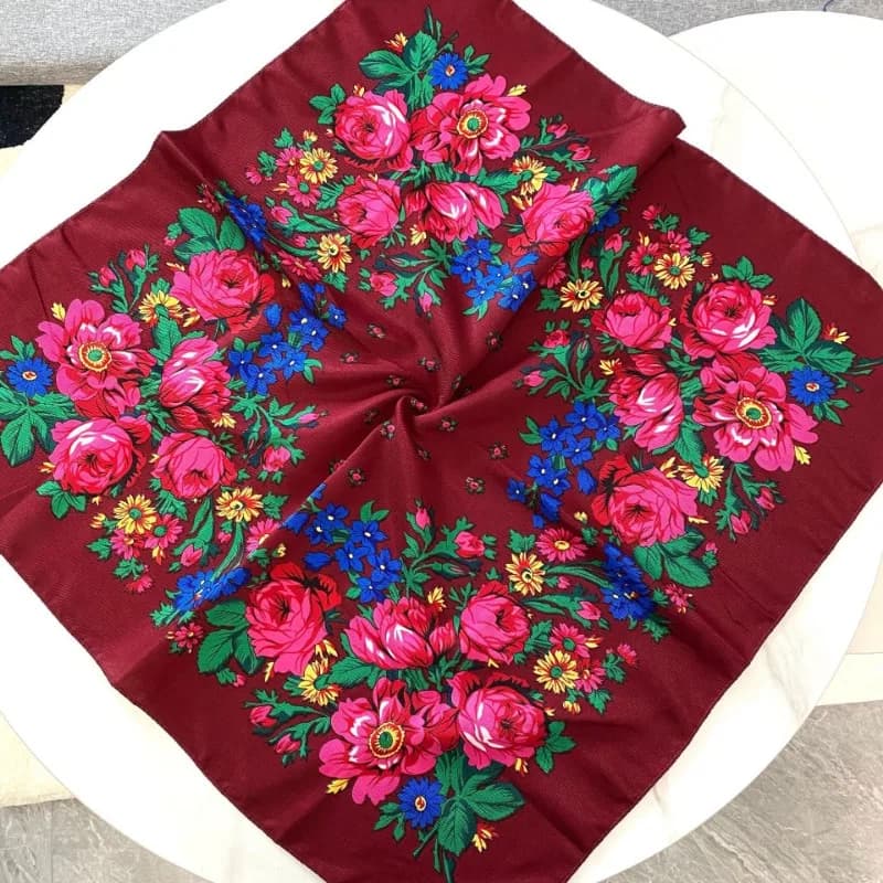 Double Twill Popular Comfortable Value Hot Selling Silk Scarf 70cm Cotton Square Leisure Shawl Scarf for Women Headscarf