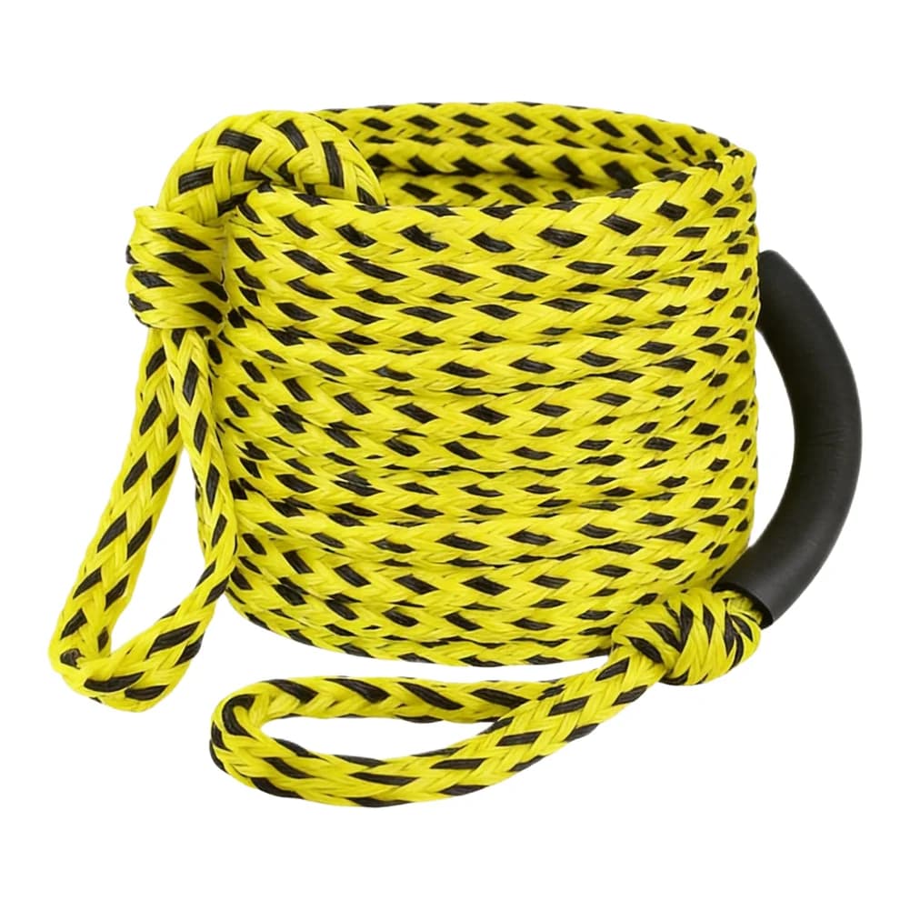 60ft Marine Tow Rope for Tubing 3K Structure with 2600 lbs Capacity for Water Sports Floating Foam Handle Design