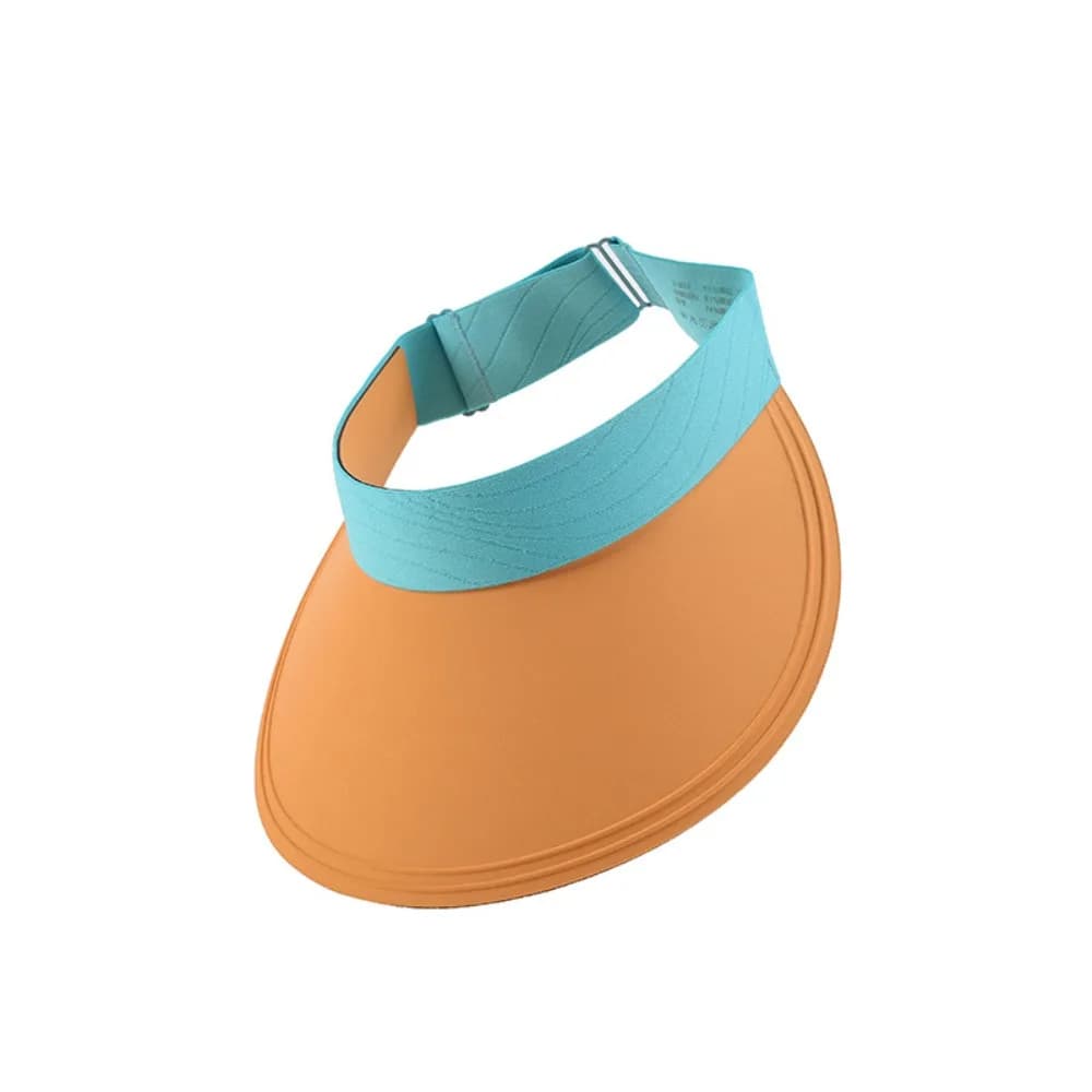 Cappello da sole estivo in seta ghiaccio senza cuciture, con visiera larga regolabile, protezione solare, stile baseball, parte superiore aperta e traspirante