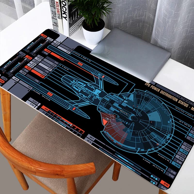 90x40 cm Mouse Pad Gamer Computer di grandi dimensioni Notebook Pc Mousepad Design Tappeto Accessori da gioco XXL S-Spaceship Tastiera Tappetino da scrivania