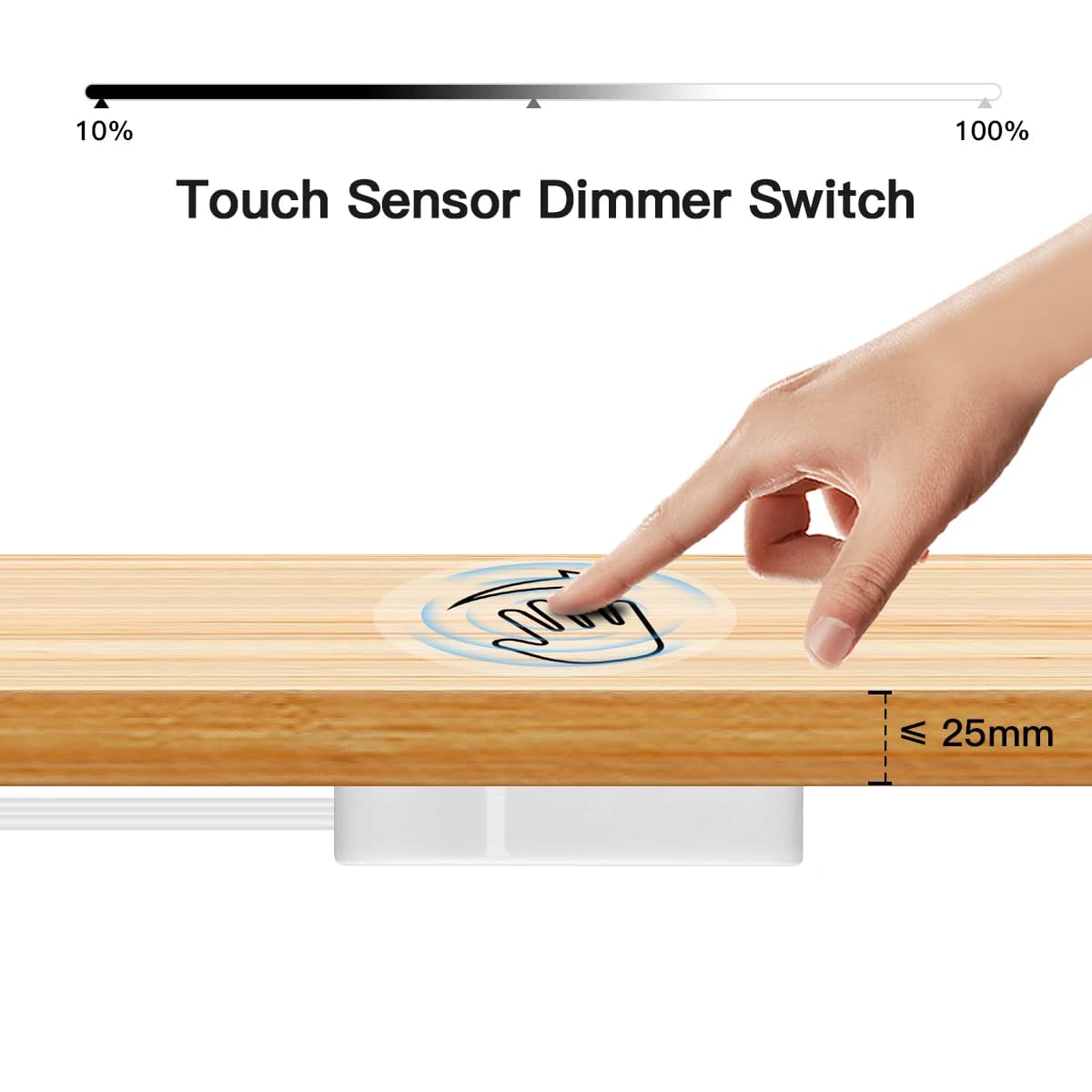 Sotto l'armadio lampada Bar sensore tattile interruttore intelligente luce al Neon/COB Led Strip Controller dimmerabile LED Dimmer accessori da cucina