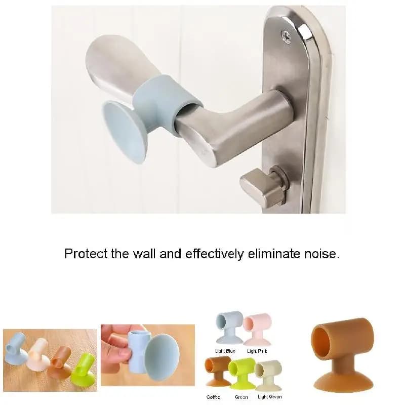 Manopola della maniglia della porta in silicone Crash Pad Parede Paraurti Guard Stopper Ventose anti-collisione