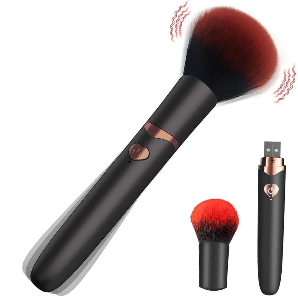 Vibratori Pennello per trucco 7 modalità Vibrazione Capezzolo Stimolatore clitorideo Massaggiatore proiettile femminile Giocattolo adulto discreto per donna 18+