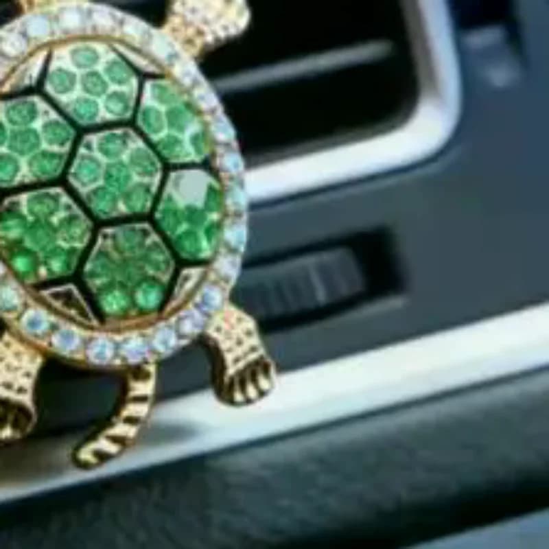 Clip Profumatore per Auto a Forma di Tartaruga Cartoon, Deodorante per Auto, Ornamento Decorativo per Interni Auto