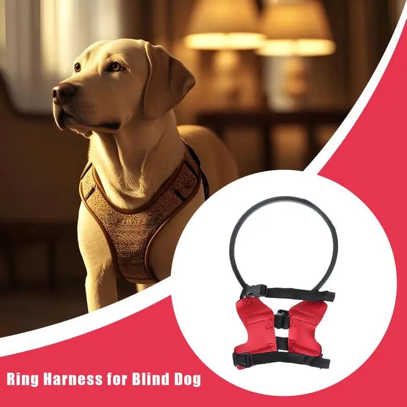 Collare protettivo Halo per imbracatura per cani ciechi per cani ciechi Guida di sicurezza Collare protettivo per paraurti regolabile Accessori per