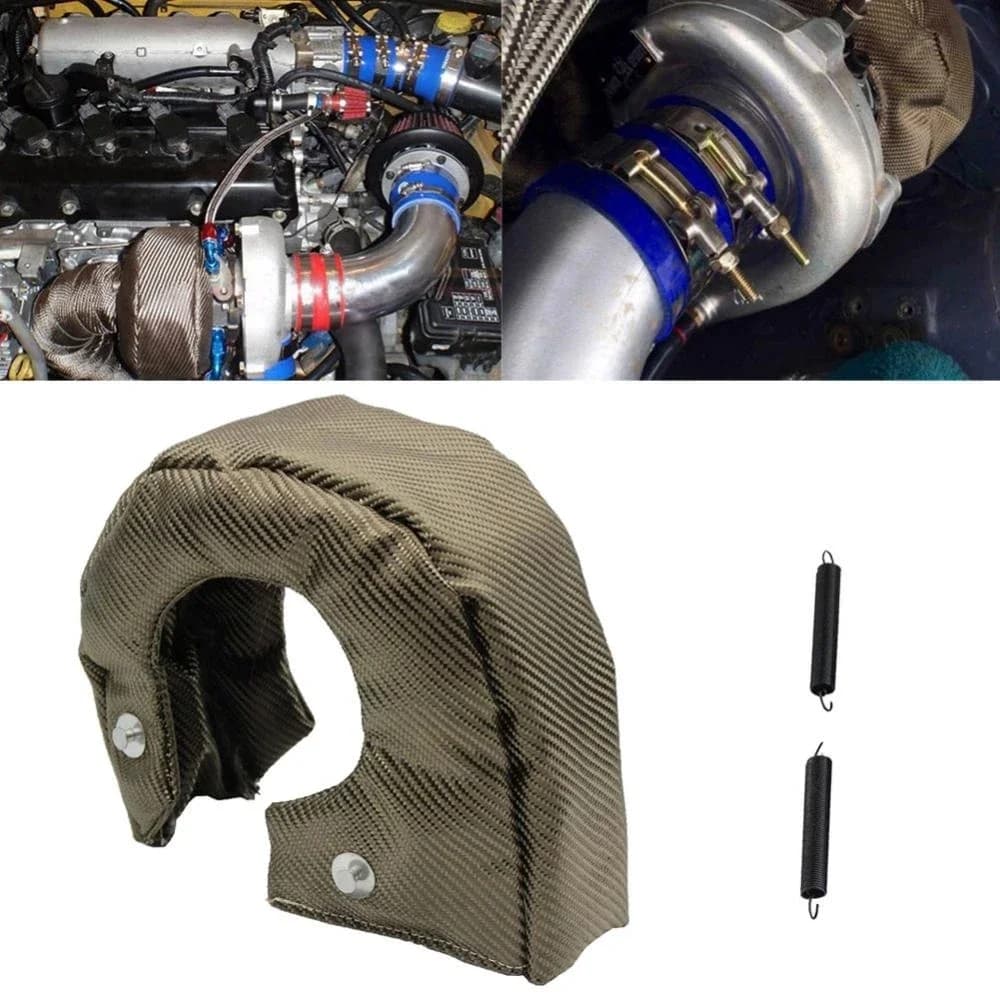 Adatto per T3 T25 Auto Turbo Protezione Coperta Scudo termico Barriera Turbocompressore Copertura avvolgente