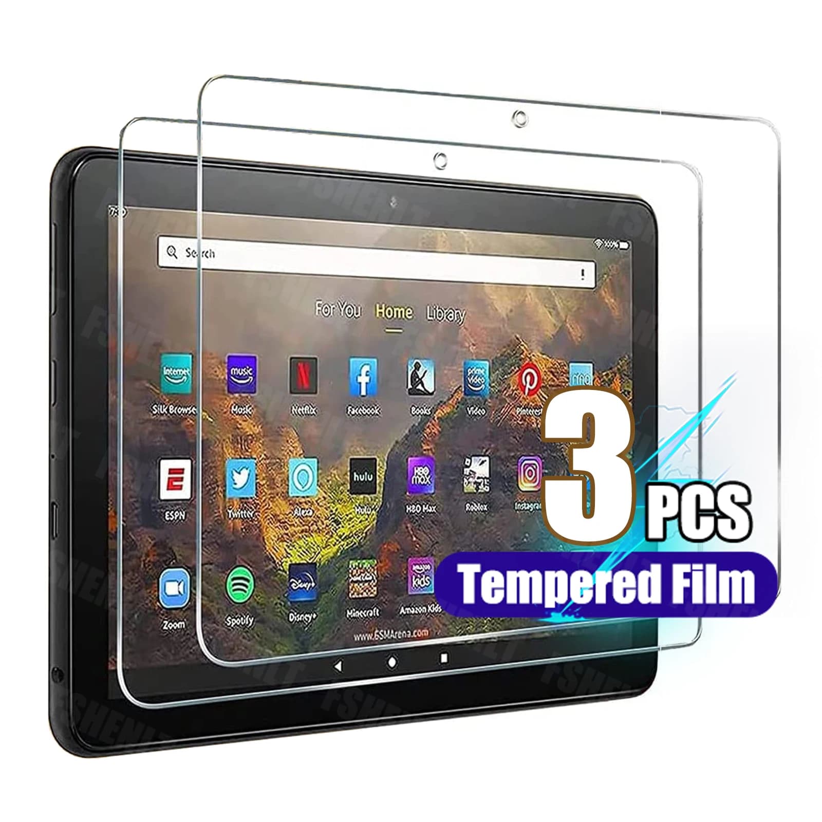 Per Amazon Fire HD 10 /Fire HD 10 Plus /Fire HD 10 Kids Pro Protezione schermo Tablet da 10.1 pollici Pellicola in vetro temperato 11th Gen 2021