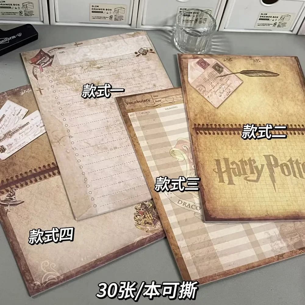 Taccuino a strappo Harry Potter B5 - Diario minimalista estetico per studenti, blocco note riutilizzabile, diario carino per compiti a casa