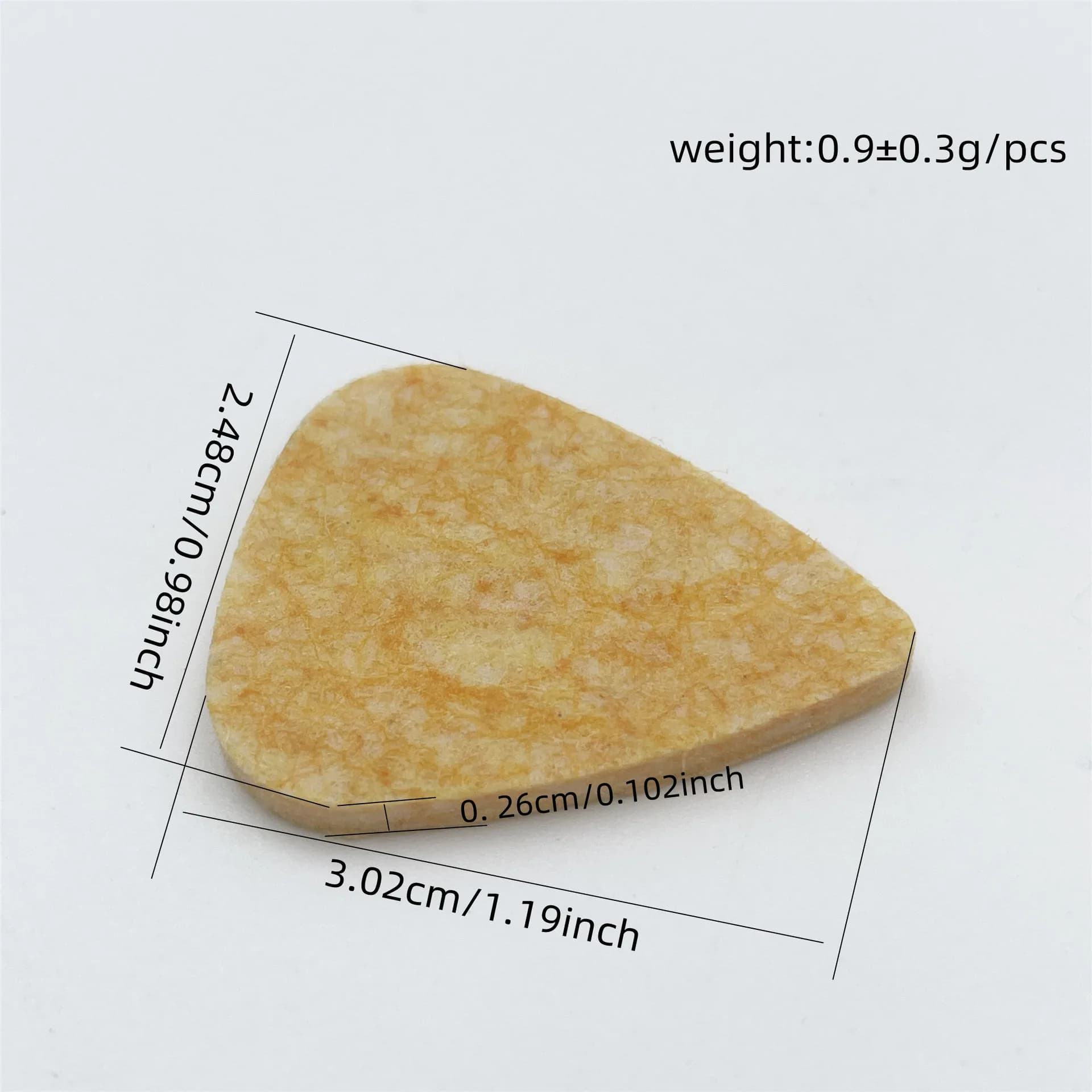 Guitar Wool Felt Picks for Ukulele Guitar Bass Soft Felt Plectrum with Mellow Tone Non-Slip Design