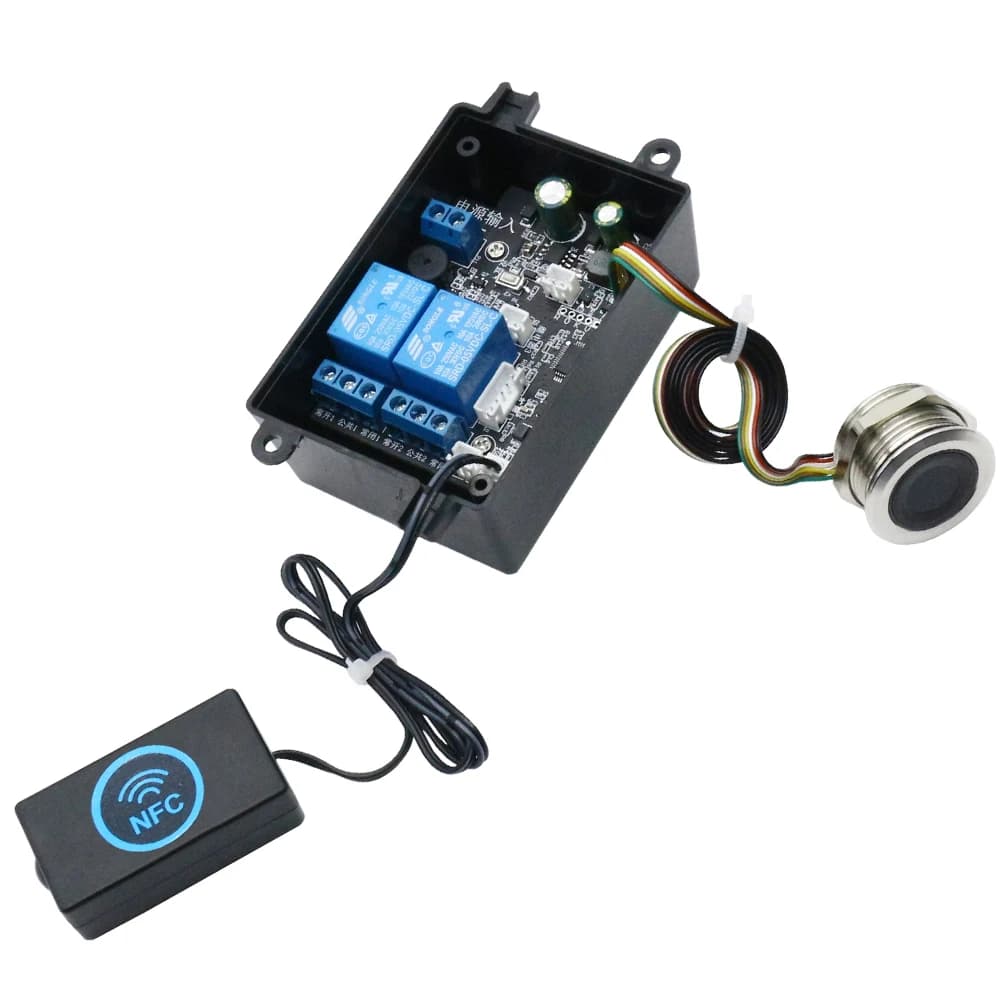 Modulo relè di controllo accessi con impronte digitali scheda IC scheda di controllo della serratura elettrica a induzione telefono cellulare scheda NFC modifica di sblocco dell'auto