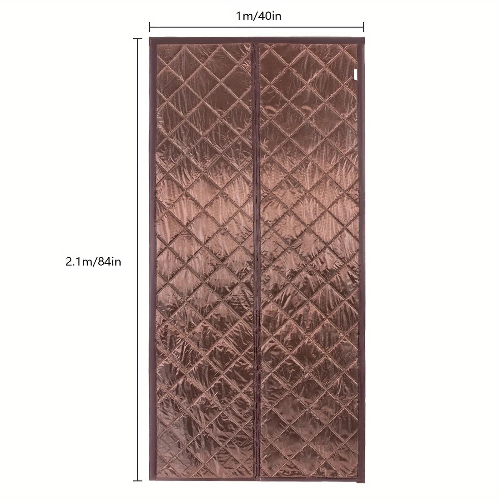 39.37x82.68in Thick PVC Cotton Magnetic Thermal Insulated Door Curtain Auto Seal Magnet Wind Dust Insect Noise Block Energy Saving Cold Heat Isolation Weatherproof Screen For Home Shop Office 38x82in Door Accessory