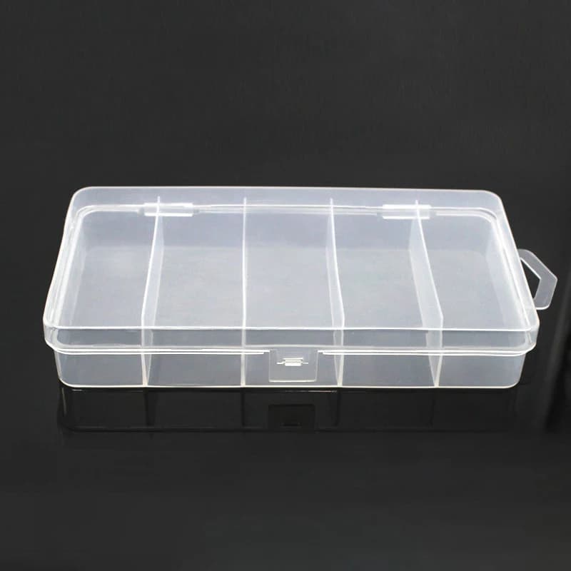 Z. Box of 5 Parts Fishing Tools, Container for baits, Ami and Cucchiaini, Fishing Accessories