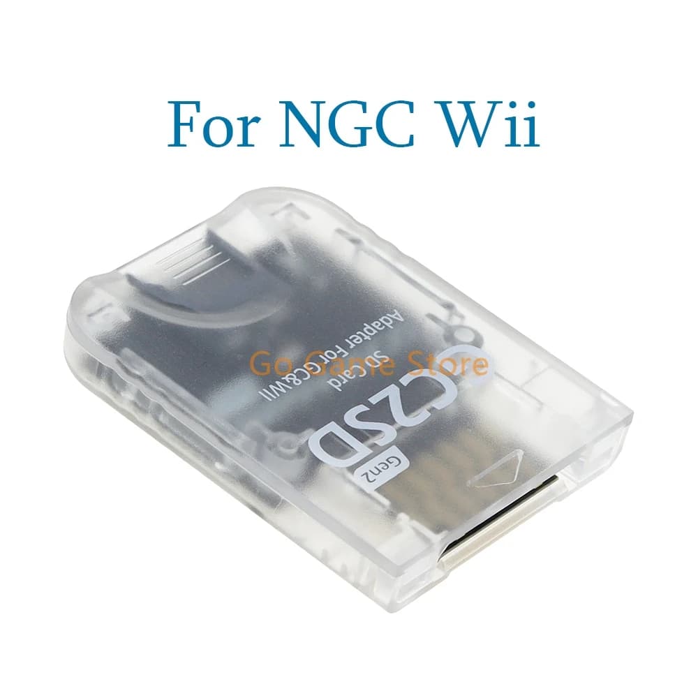 Lettore di schede SD 1pc per NGC V2.0 per Nintendo GameCube Gen2 GC2SD, adattatore per schede di memoria TF per console di gioco Wii