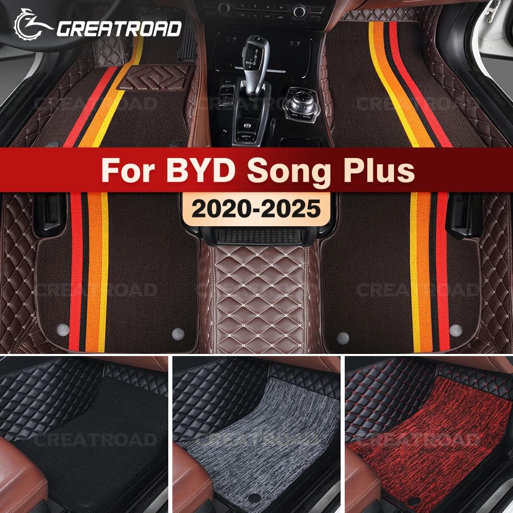 GREATROAD For BYD Song Plus 2020-2025 Double-layer Car Mats Interior Car Accessories Car Caps Custom Cover