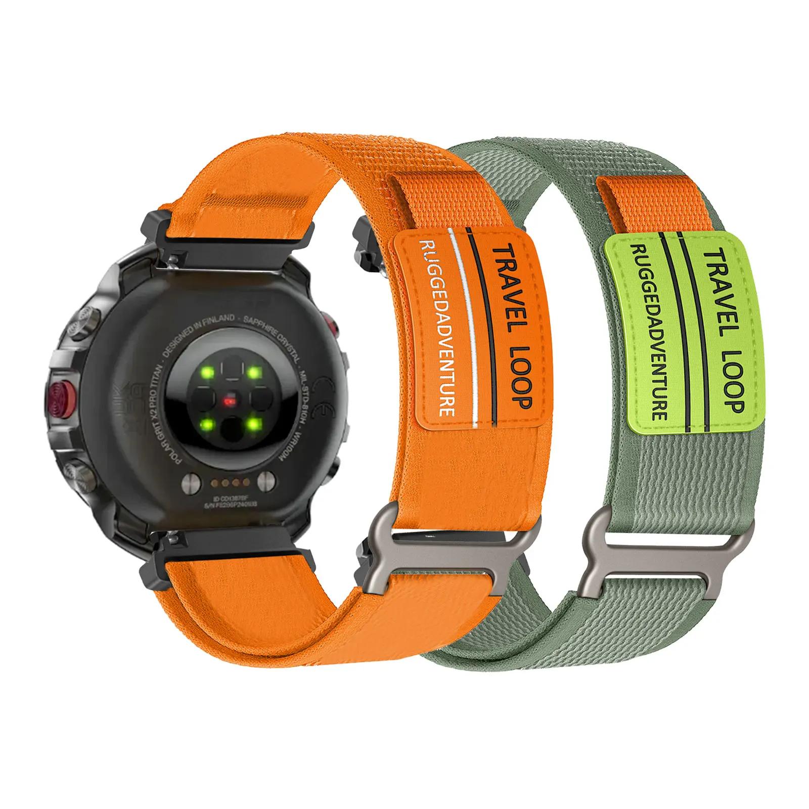 2 fasce in nylon con velcro per cinturino Polar Grit X2 Pro