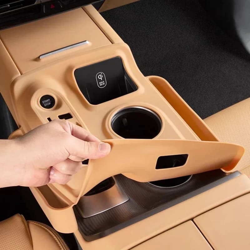 For GAC Trumpchi E8 Central Control Gear Silicone Protective Pad Storage Box Supplies Modified Full Car Interior Accessories