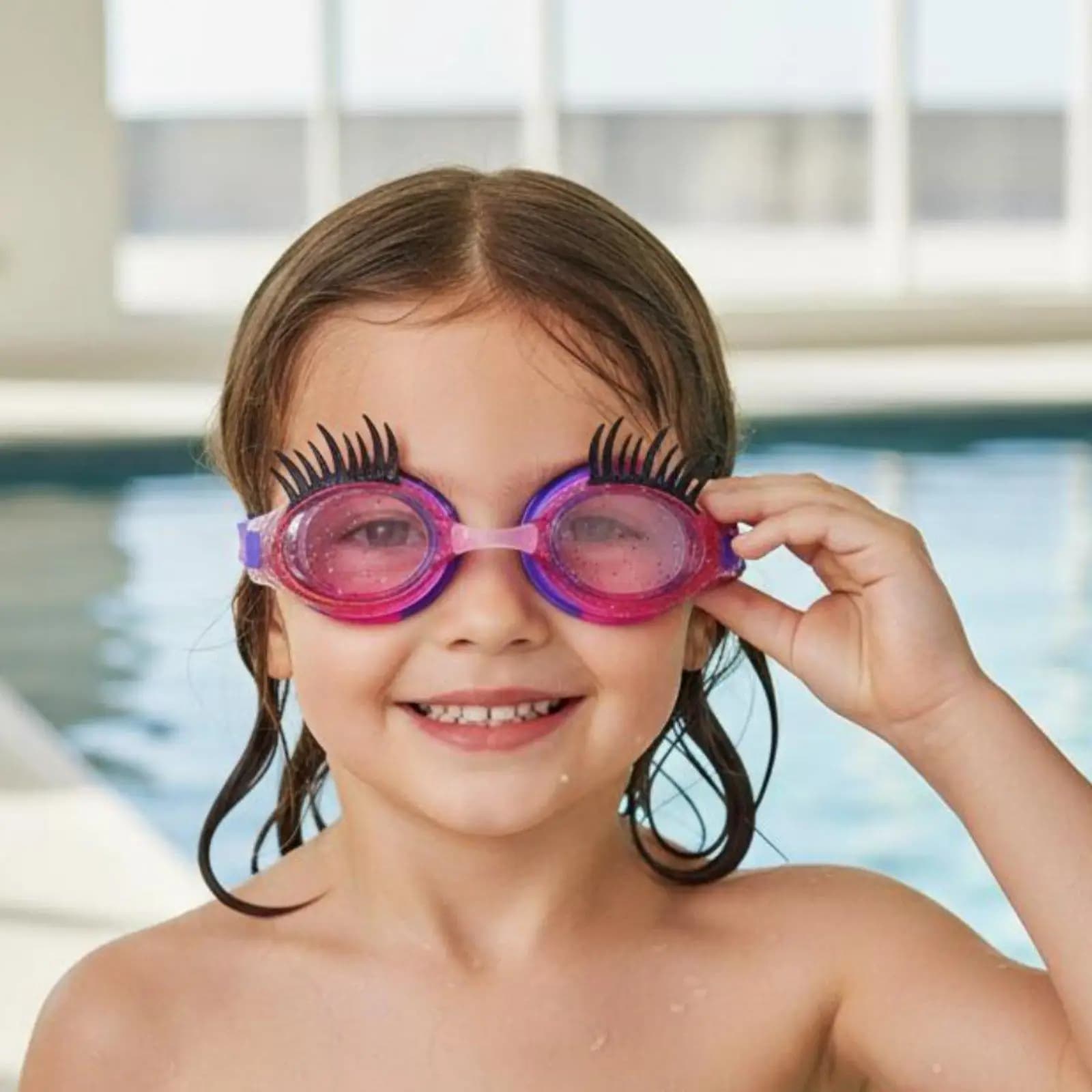 Swimming Goggles Children Crystal Clear Eyewear Soft Silicone Seal for Kids Pool Outdoor Swimming