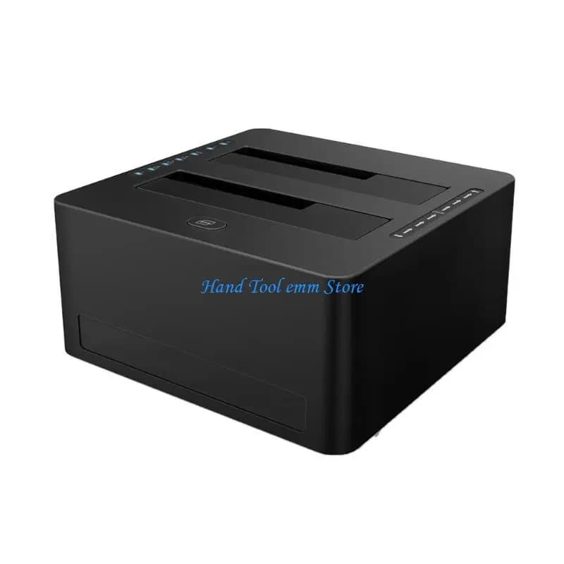 Docking station per disco rigido a due alloggiamenti H37F USB3.0 Sata3.0 per clonazione dischi rigidi 3.5 2.5