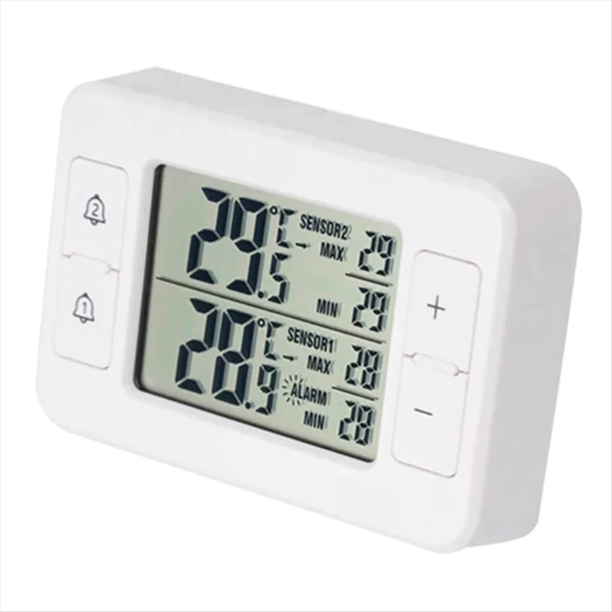 New Tech Termometro con trasmissione wireless LCD Allarme digitale Frigorifero Congelatore Sensore di temperatura elettronico per interni ed esterni