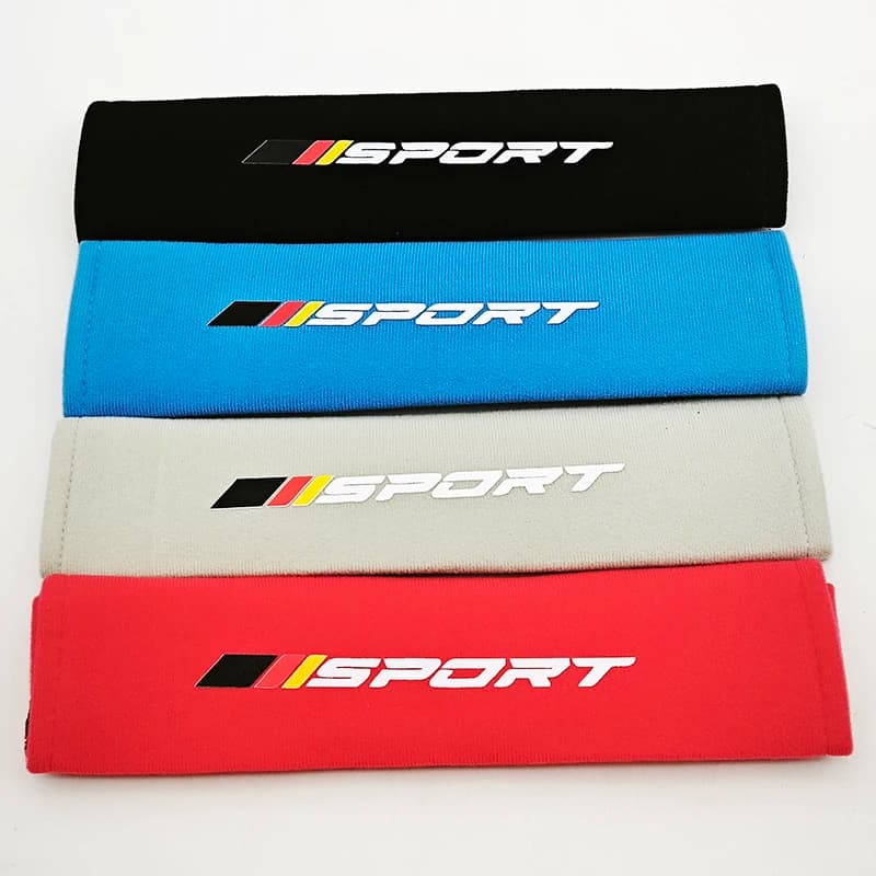 2 Pieces Covers Sport Safety Belt for Cars, BMW M Spalle Bearings, Audi S Line, Mercedes Benz AMG, VW, Protective Interior Accessories