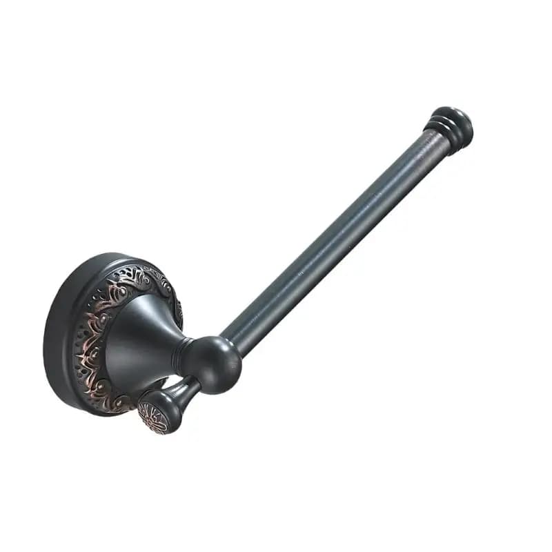 652F Wall Mounts Copper Toilet Paper Holder Classical Black Bronze Stand for Bathroom