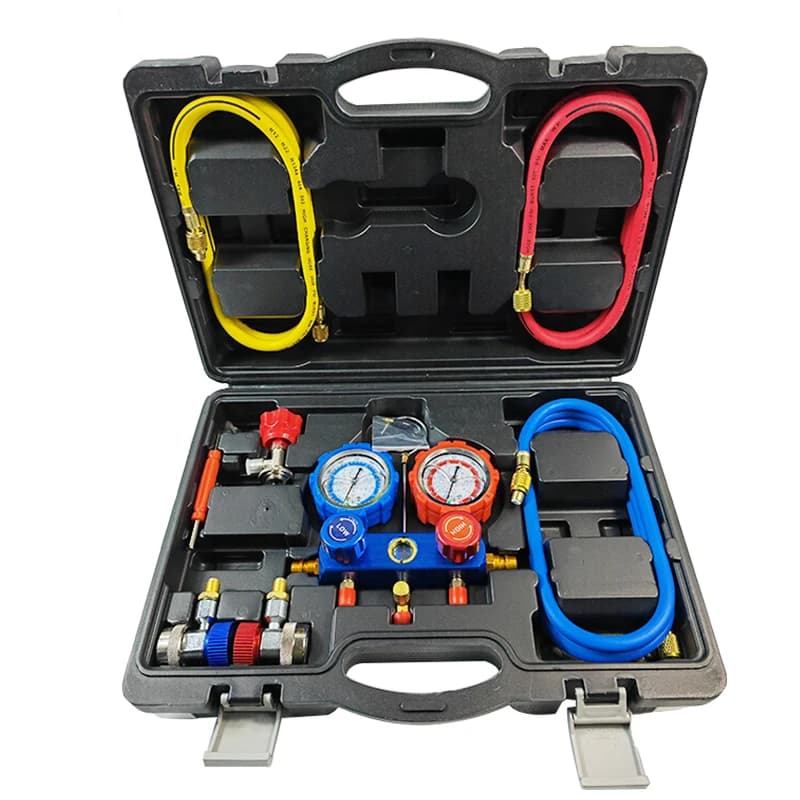 New Advanced Environmentally Friendly Refrigerant Diagnostic Tools Manifold Gauge Set for Refrigerant Gas
