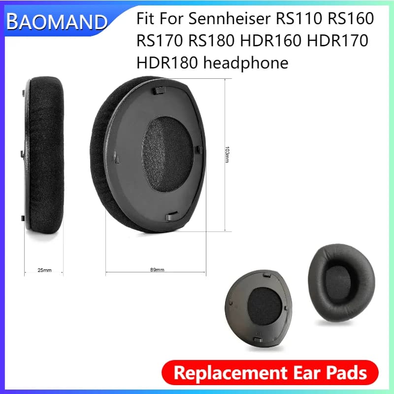 Cuscinetti Cuscino Per Sennheiser RS110 RS160 RS170 RS180 HDR160 HDR170 HDR180 Cuffie Memoria Spugna Maniche Della Copertura Della Cassa