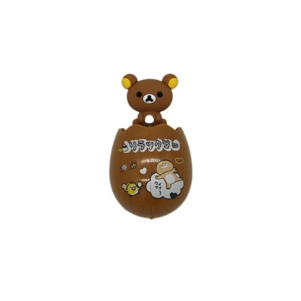 Portaspazzolino a forma di uovo in plastica con doppia ventosa, antibatterico, a forma di animale, per bambini, a cartone animato