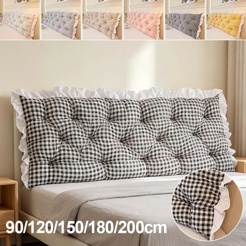 Large Bed Headboard Pillow Soft Backrest Cushion Lumbar Support for Bed Reading Back Support Pad for Dormitory Bedroom Sofa Beds