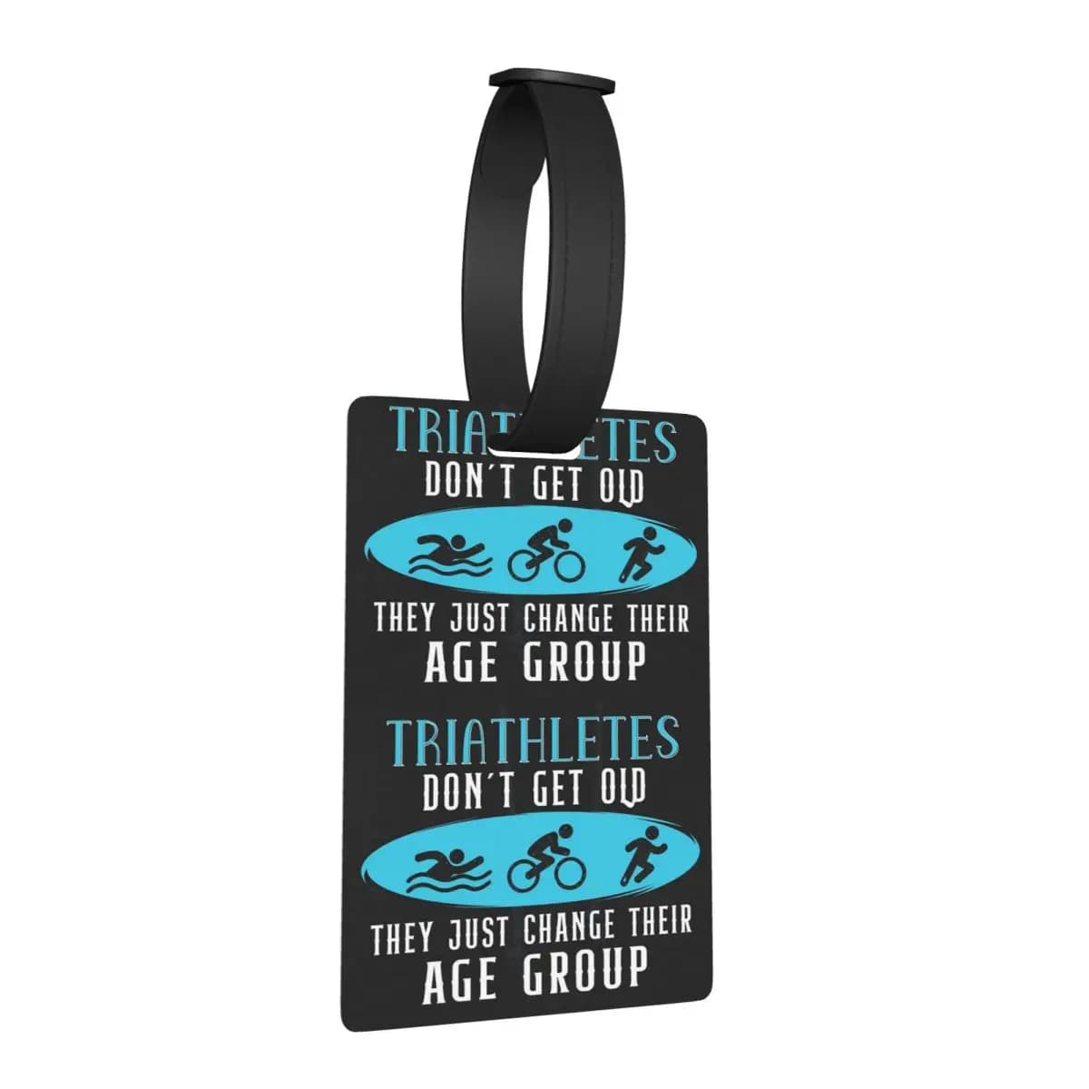 Etichette per Bagagli Triathlon Nuoto Ciclismo Corsa Accessori per Valigie Etichetta da Viaggio per Bagaglio con Porta Nome e Indirizzo