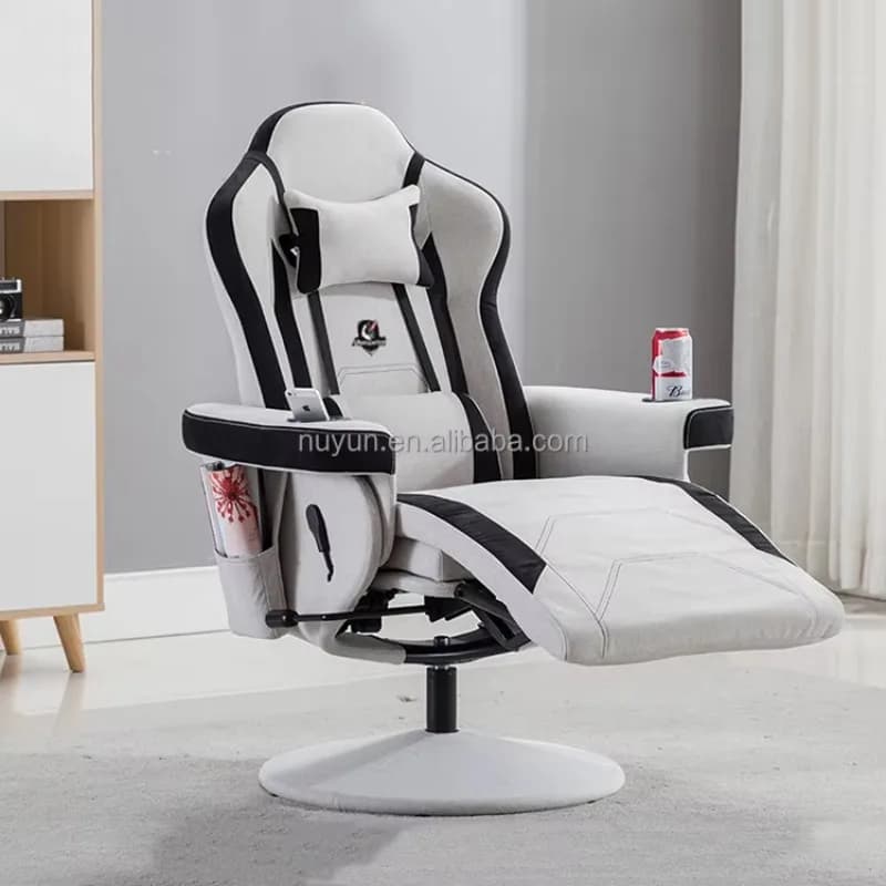 Nuova Sedia da Gaming con Massaggio a Vibrazione, Altoparlante BT, Luci RGB e LED