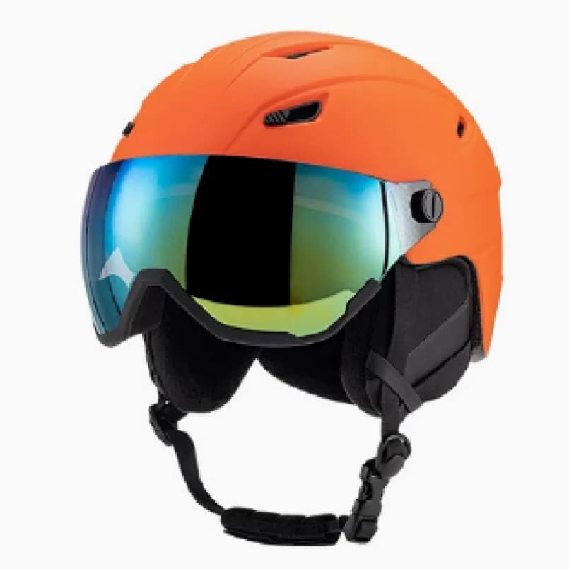 Integrated Ski Helmet Men and Women Snowboard Helmet with Removable Visor Goggles Men and Women ‘s Snowboard Wear