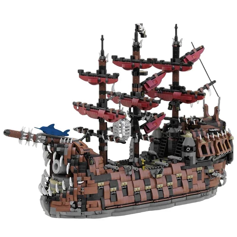5854PCS MOC Pirati Nave Building Block Modello di nave di assemblaggio MOC- 165091 Regalo di festa giocattolo in mattoni della serie Ultimate Collector