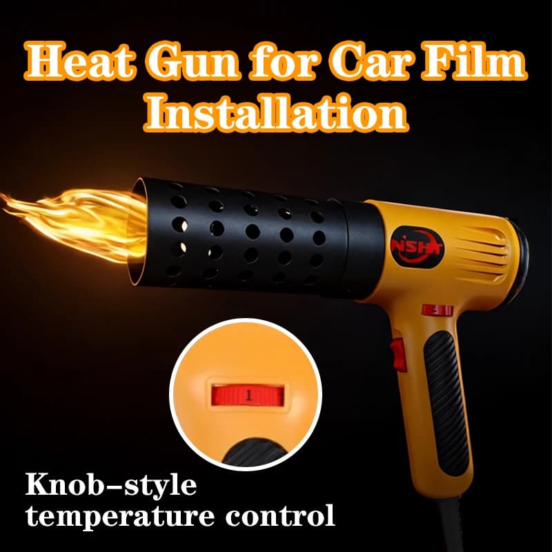 High Power 2000WIndustrial Heat Gun Anti‑Scald Design For Automotive Vinyl Wrap Window Tint Film Baking Too