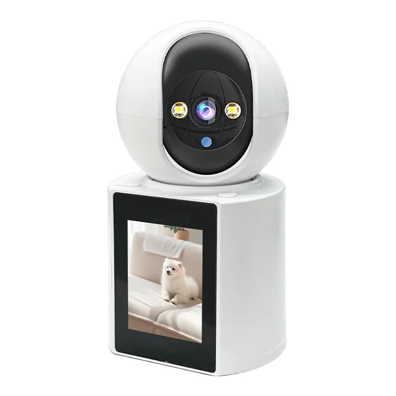 Schermo IPS da 2,8 pollici 3MP V360Pro APP Video Telefonata Wireless PTZ IP Dome Camera Full Color AI Rilevazione umanoide Baby Monitor