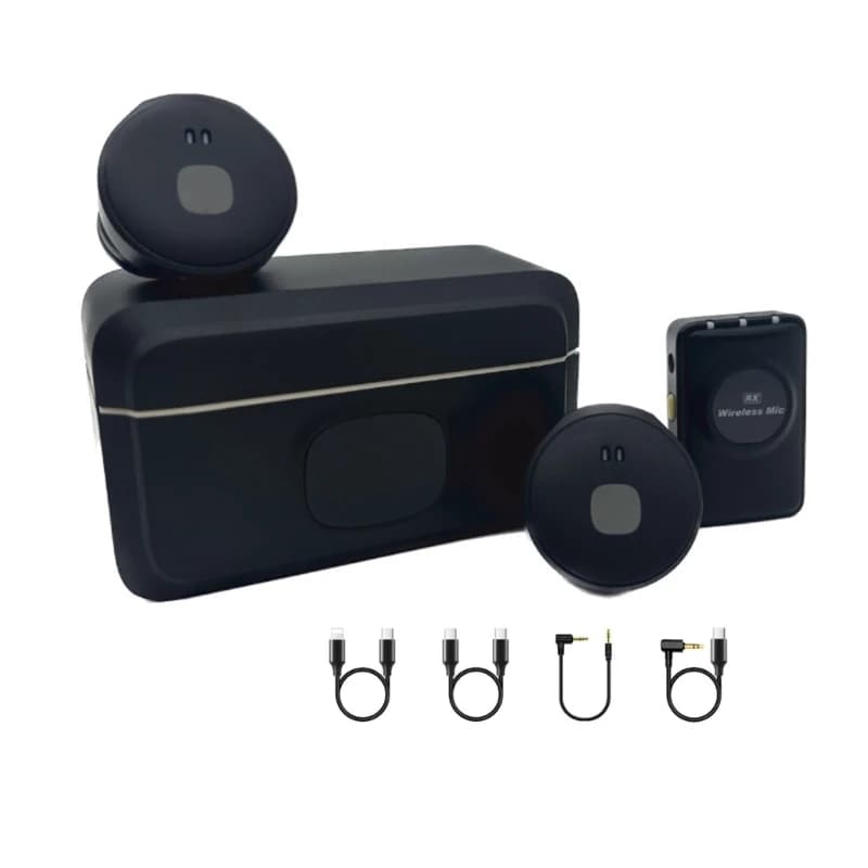 Microfono wireless con cancellazione del rumore, registrazione all'aperto giochi dal per GO