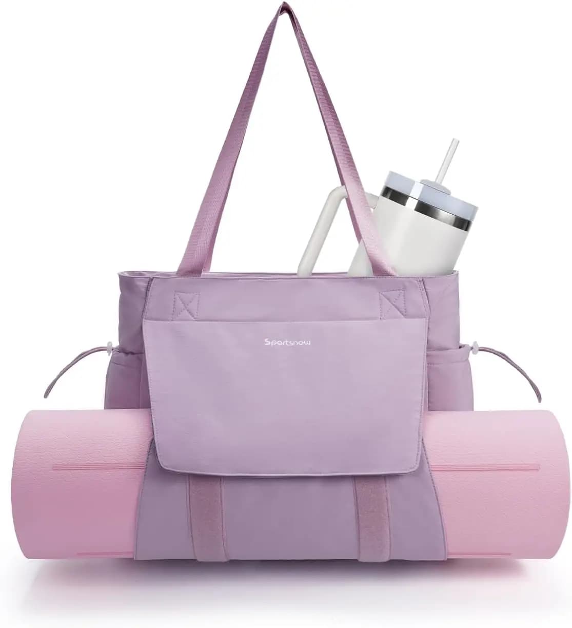 Borsa per Tappetino Yoga, Borsa da Palestra per Donne e Uomini con Tasca Impermeabile e Scomparto ad Accesso Rapido