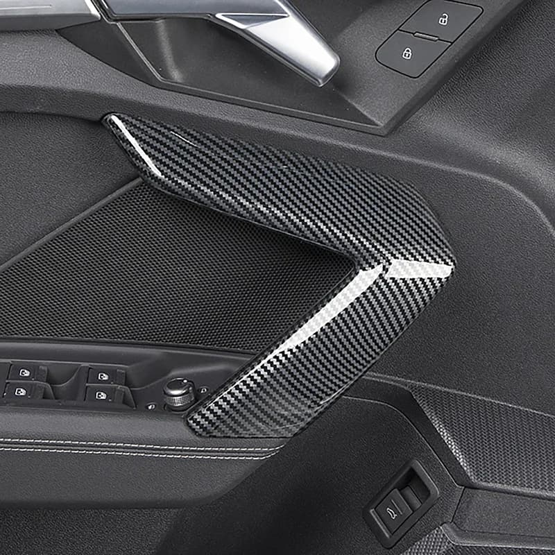 Per Audi A3 8Y 2021-22, Copri Maniglia Porta in Fibra di Carbonio, Adesivi per Maniglie, Accessori Interni per Auto