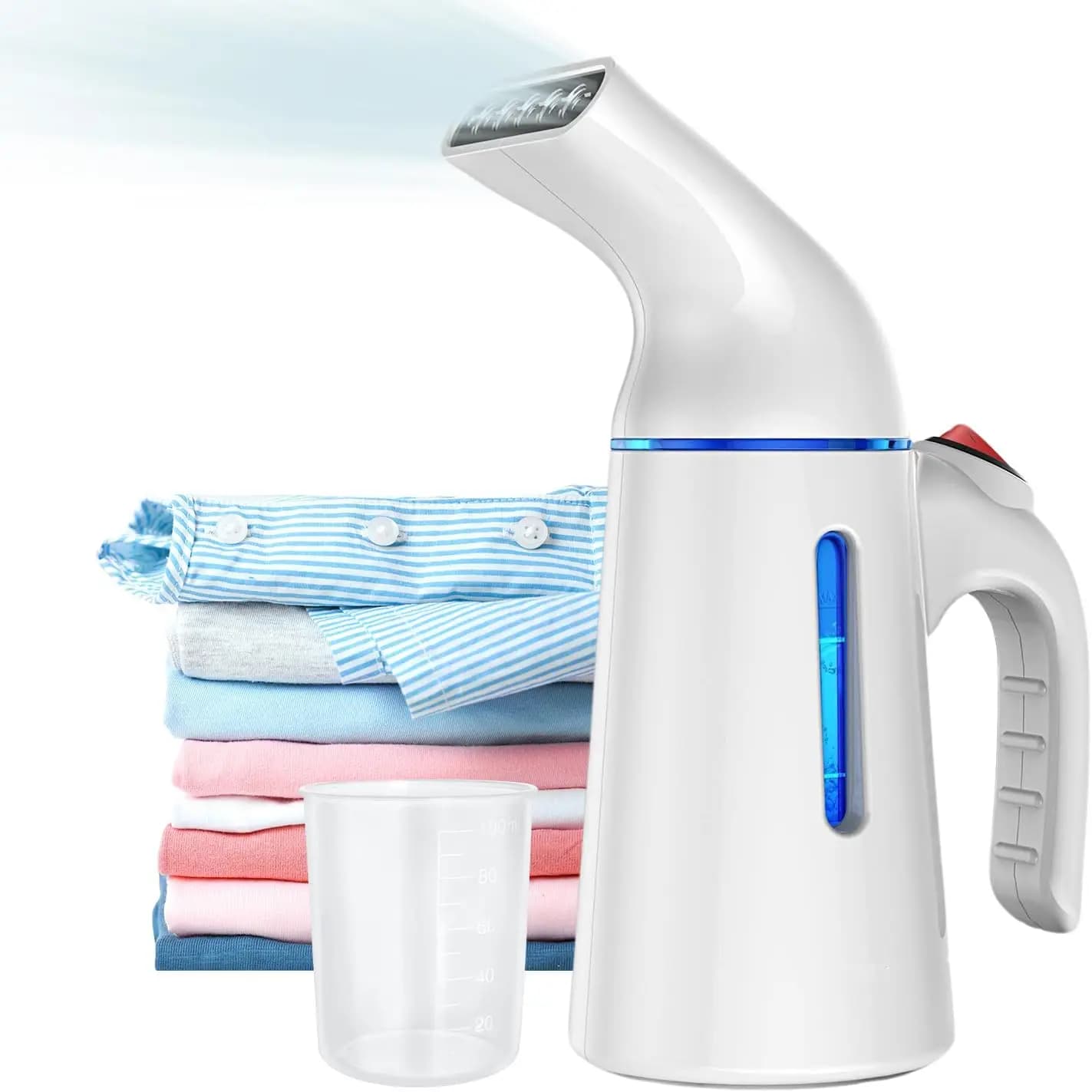 Stiratore a Vapore Portatile 700W, Si Riscalda in 40 Secondi, Serbatoio da 120ML, Vapore Potente per Viaggi e Uso Domestico