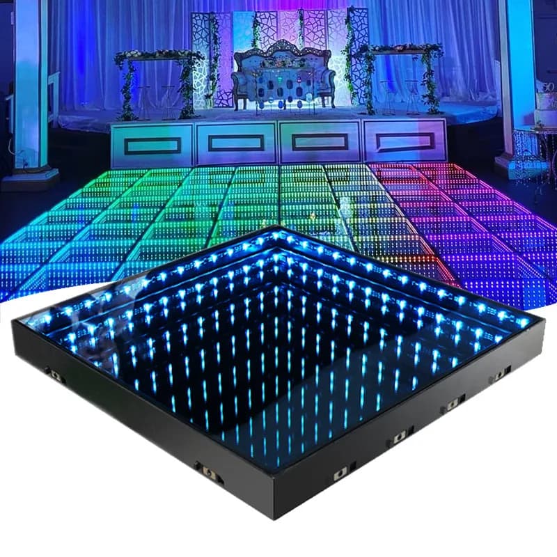 Luce abismo colorata interattiva magnetica wireless portatile, luce per piastrelle da pavimento per DJ danzanti quadrati