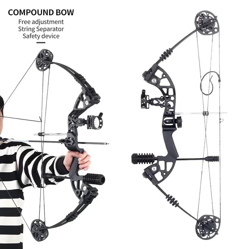 Compound Bow Adjustment Archery Bow And Arrow Equipment Arcos Compuestos Youth Beginners Hunting Composite Bow