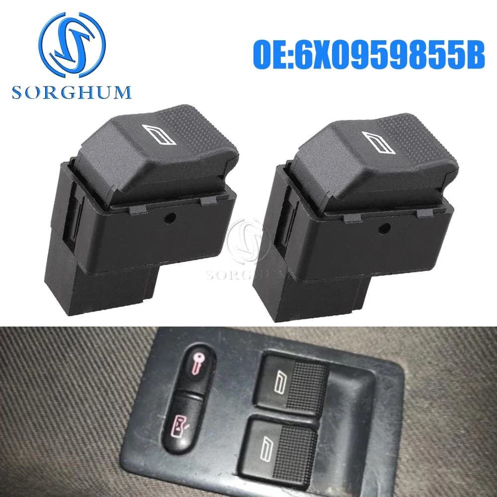 SORGHUM per VW POLO HATCHBACK Lupo Seat Cordoba Seat Ibiza 6 n2 6 k1 pulsante interruttore di controllo alzacristallo elettrico 6 x0 959 855B muslimate