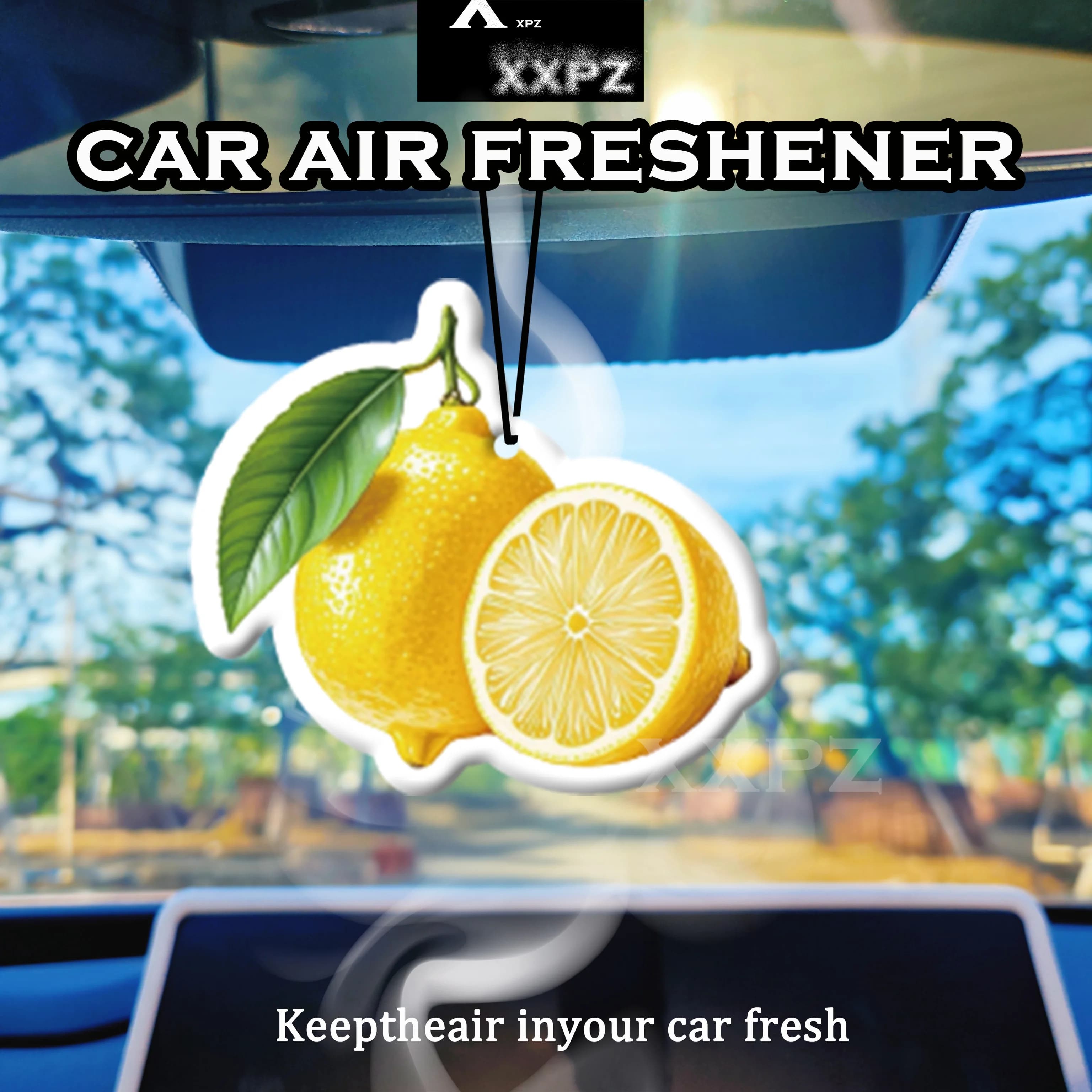 1/3 pcs. Deodorant for lemon car, car accessories, car perfumer, citrus design, summer refreshing gift for friends
