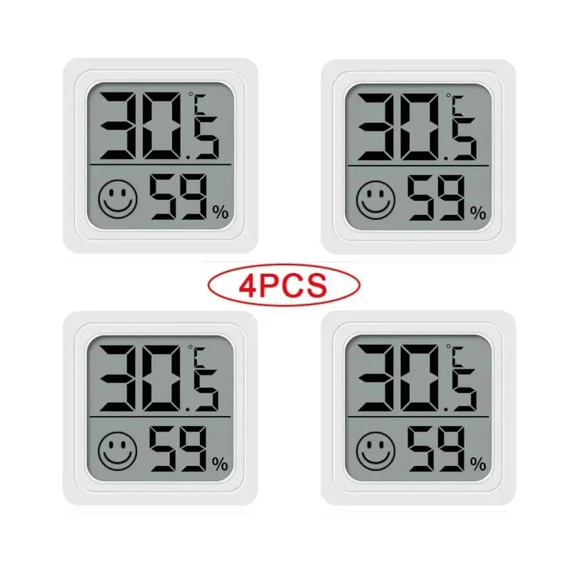 4 pz Termometro Digitale Igrometro Mini Temperatura Interna LCD Monitor Elettronico Igrometro Camera Esterna Misuratore di Umidità Del Bambino